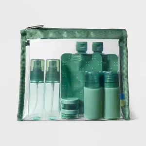 8pc Complete Travel Toiletry Set Dark Ivy - Open Story ™