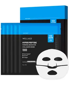 Wellage Hyper Peptide Firming Booster Collagen Mask 5ea  | Botulinum, Peptide, Hyaluronic Acid, Collagen Gel Mask, Pore Lifting, Pore Tightening, Korean Skincare