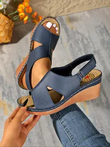 Women's Fashionable Breathable Comfortable Platform Sandals, Casual Versatile Platform Sandals for Beach Vacation, Lightweight Breathable Comfortable Sandals for Daily Wear, Walking Shoes