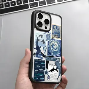Whale Shark Pattern Premium Magnetic Phone Cases for iPhone 17 Pro Max Plus Air/16 15 14 Pro Max 13 12 11 Plus Smartphone Shockproof Protection  Cover Cellphone Protective magsafe magnetic case Resistance Casing Protector