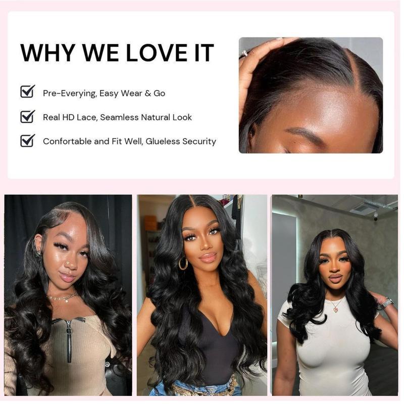 [Wig Clearance Sale] Suntuhair 13x4 13x6 HD Transparent Lace Frontal Wigs Human hair Pre Plucked Brazilian Body Wave Frontal Wigs Human Hair with Baby Hair 180 Density Natural Hairline Natural Black Colork Women Natural Black 20-32inch