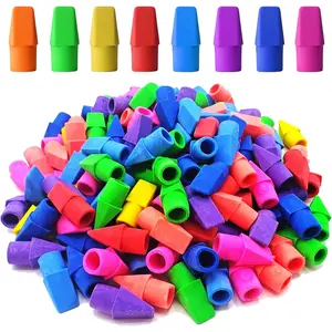 Pencil Top Eraser,150 Pack 8-Color Cap Erasers for Pencil Toppers Eraser Supplies for School and Office (Vibrant, 150 Pack)