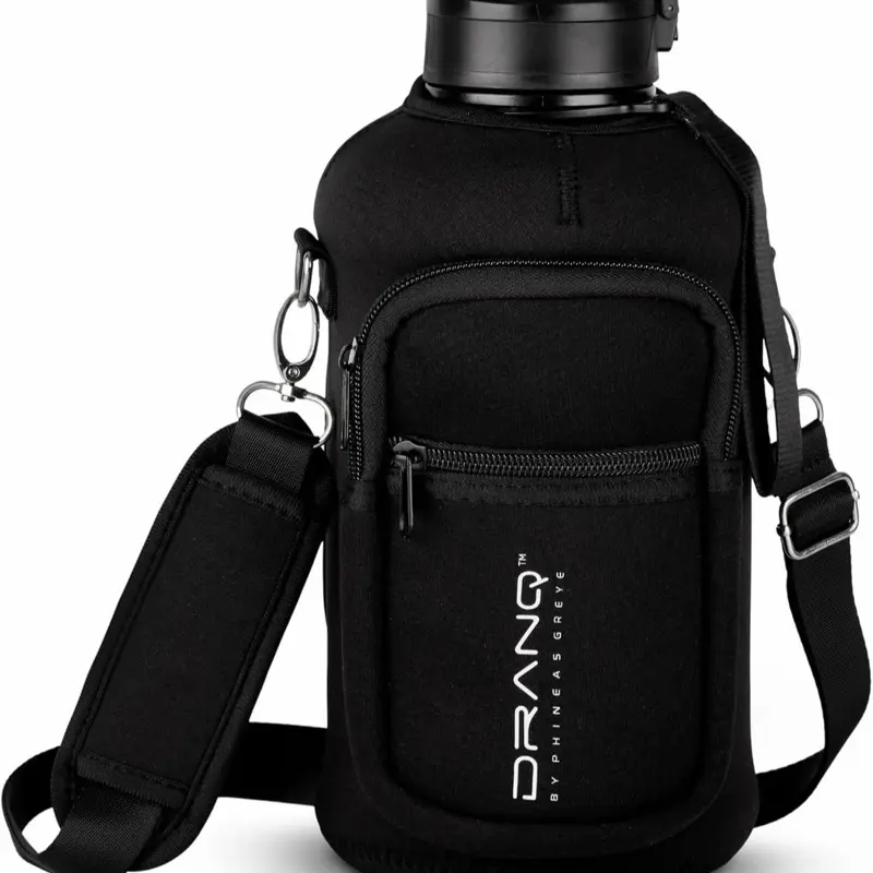 74oz Insulated Water Bottle with Sleeve black (DR74)