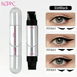 24H Long-Lasting Eyeliner Stamp Pen, Twist-Up Winged Liner Marker, Waterproof & Smudge-Proof Formula, Symmetrical Cat Eye Tool for Beginners, All-Day Wear Eye Makeup Essential