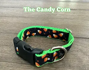 Fall Dog Collar with Candy Corn