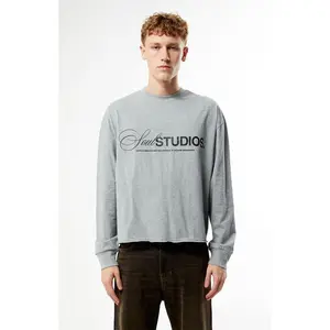 Pacsun Men's Soul Studios Cropped Long Sleeve T-Shirt