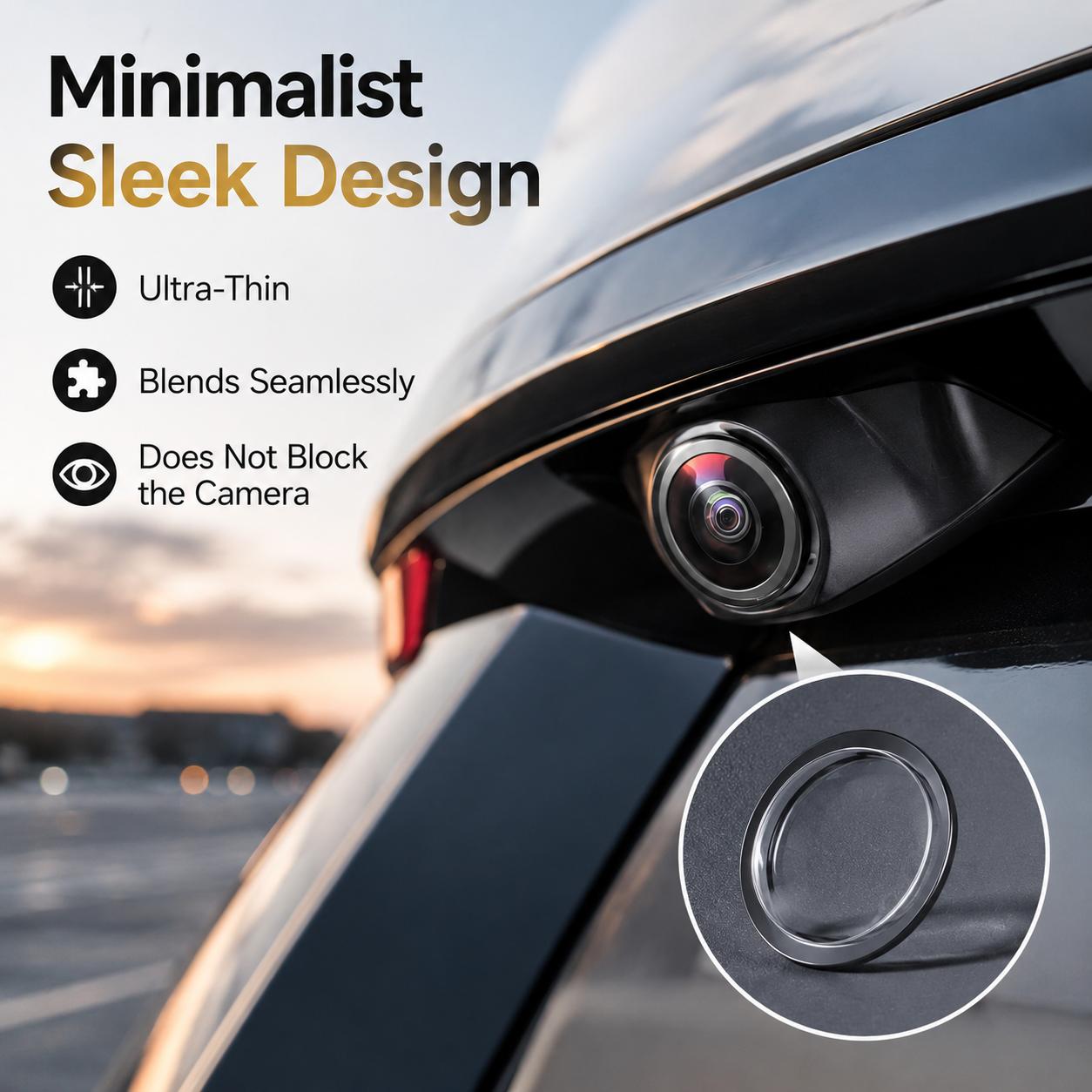 8PCS Backup Camera Lens Protector Film, Ultra-Clear Anti-Scratch Water-Resistant Rear View Camera Protective Stickers, Easy-Adhesive Covers for Car Reversing Cameras