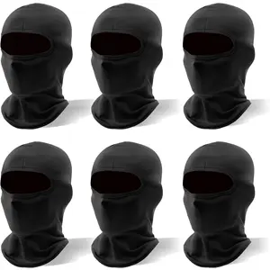 6 Pack Balaclava Ski Mask Full Face Cover Summer Thin Breathable for Men Women Outdoor Running Cycling Dustproof
