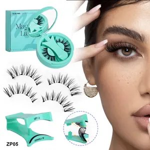 5 Pairs Magnetic Eyelashes Natural Look Kit False Eyelashes No Glue Needed - Reusable False Eyelashes Soft Magnetic Eyelashes Easy to Wear and Remove Use at Home