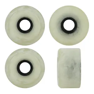 Blank Longboard Wheels 65mm x 36mm Ghost White USA Rearset Shaved 78A Blem