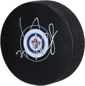 Connor Hellebuyck Winnipeg Jets Autographed Hockey Puck - Fanatics Authentic Certified