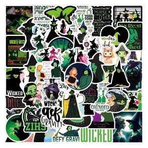 55 pcs Wicked Vinyl Decals for Laptops, notebook decorative sticker vinyl sticker waterproof Stationery Artistic