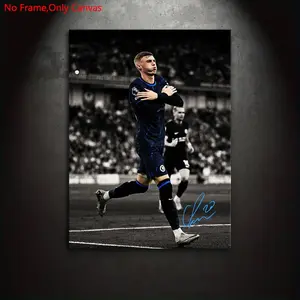 1 piece/set of frameless canvas painting print poster, classic realistic art, football star Palmer, perfect gift for sports culture enthusiasts, ideal gift for bedroom, living room, kitchen, dormitory corridor, mural, wall decoration, room decoration