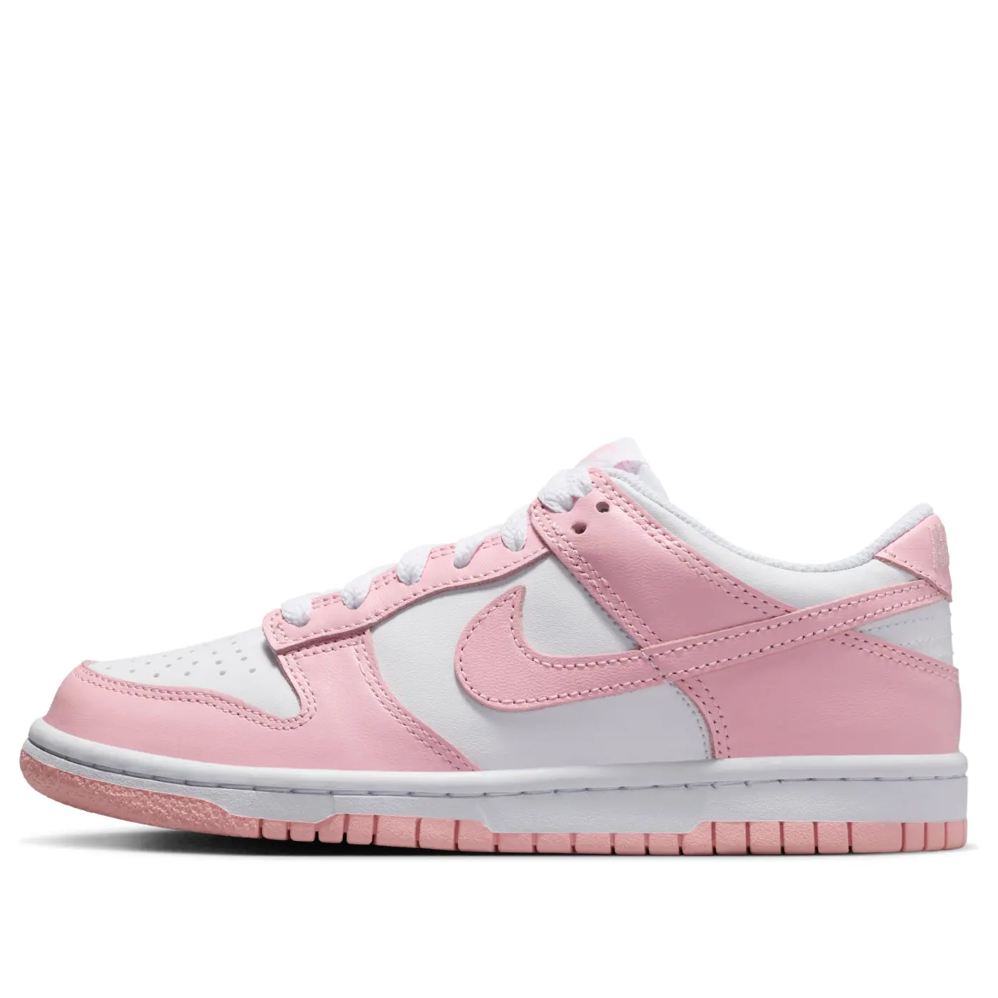 GS Nike Dunk Low 'White Medium Soft Pink' FB9109-125 Basketball Sneaker Sports Trainer Casual