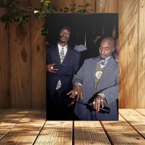 1pc Unframed Tupac Shakur Poster - Rap Legend Portrait with Formal Attire, Ideal for Living Room, Bedroom, Office, Cafe Decor