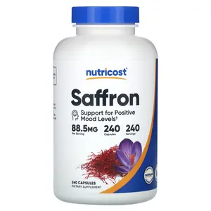 Nutricost Saffron, 88.5 mg , 240 Capsules