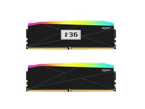 V-COLOR OLED XFinity+ DDR5 32GB (2x16GB) 8000MHz CL40 1.35V SK Hynix IC RGB Gaming Desktop Memory with Built-in OLED Display, Black, for AMD EXPO (OTMXFAL1680840KWK)