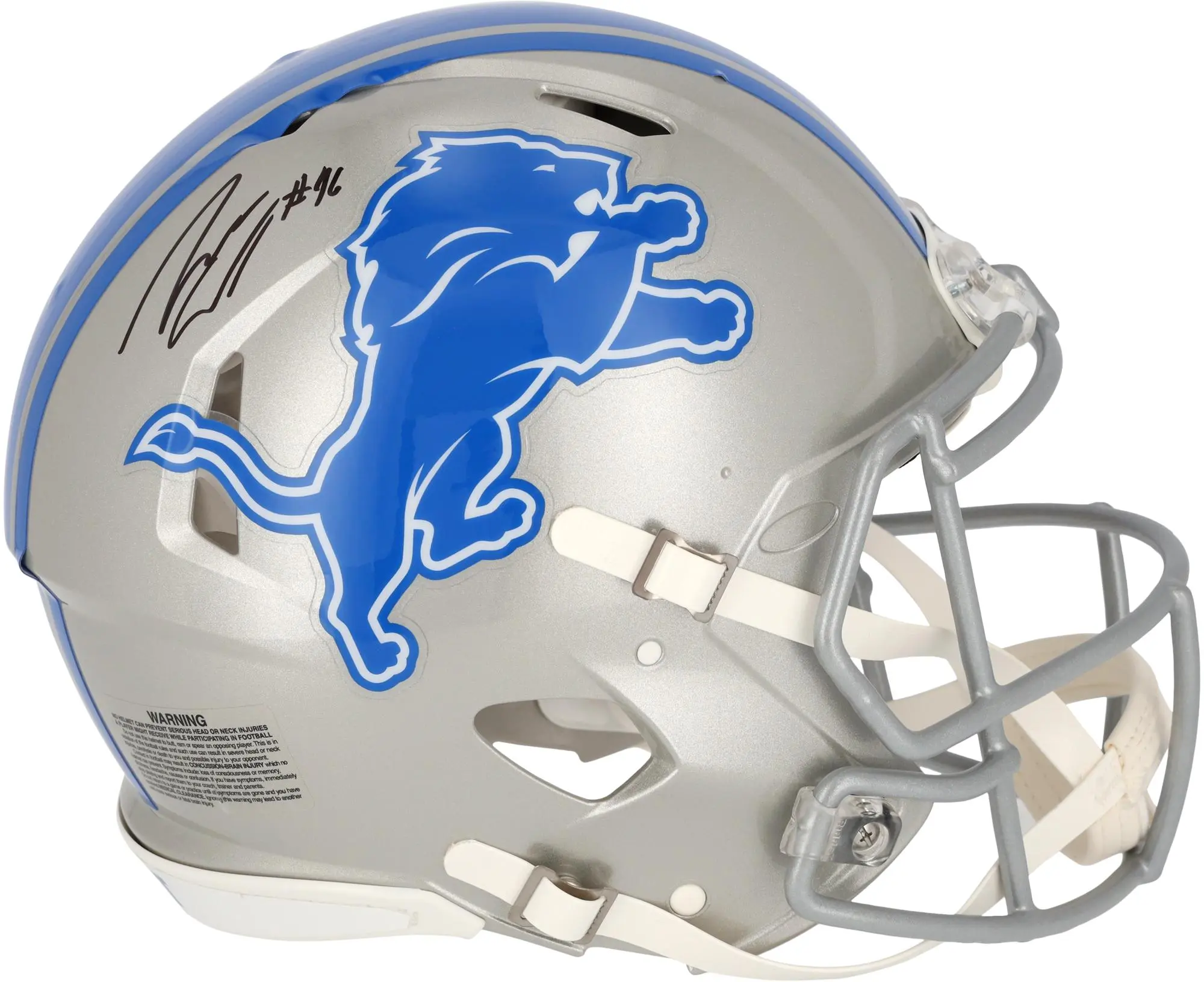 Jack Campbell Detroit Lions Autographed Riddell Speed Authentic Helmet