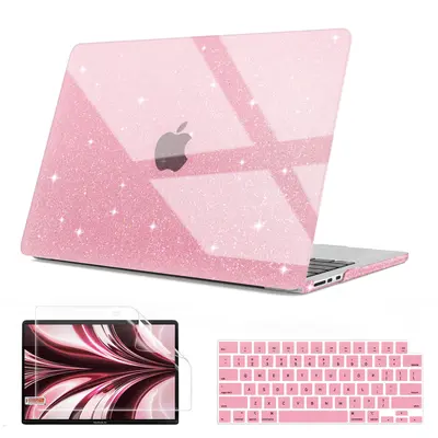 Sparkly Sleeve Sparkly Glitter Clear Hard Case For MacBook Air 13