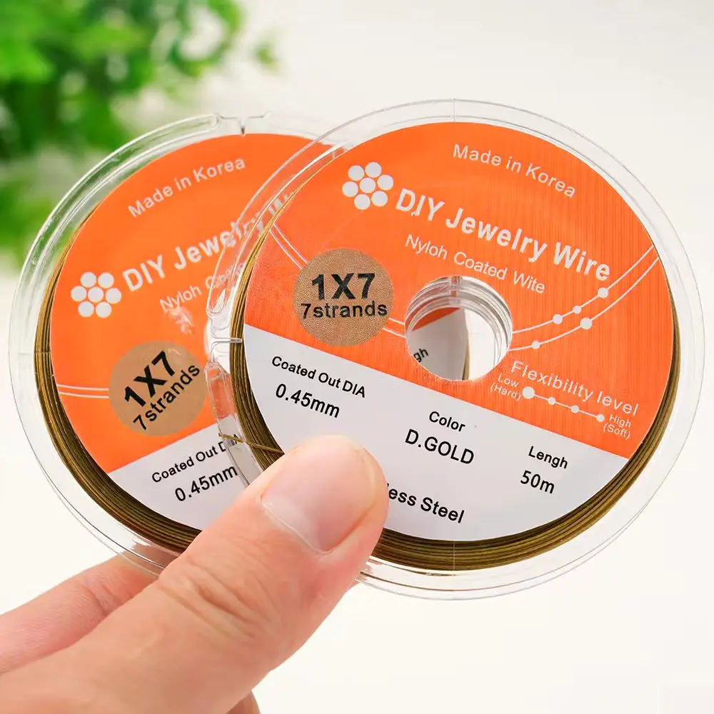 DiySoSo 0.45mm Beading Wire – Gold & Silver Jewelry Craft Wire for DIY Bracelets, Necklaces, Beading & Crafts