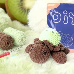 Yamaxin Fruit Turtle Hook Set Beginner DIY Knitting Material Kit, Teaching Video Included, Random Accessory Colors, Model Xinghao Ya-Bas009