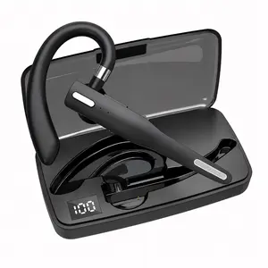 Wireless Bluetooth Earbuds Over-Ear Hooks for Truckers & Drivers, Dual Mic Noise-Cancelling Hands-Free Headset
