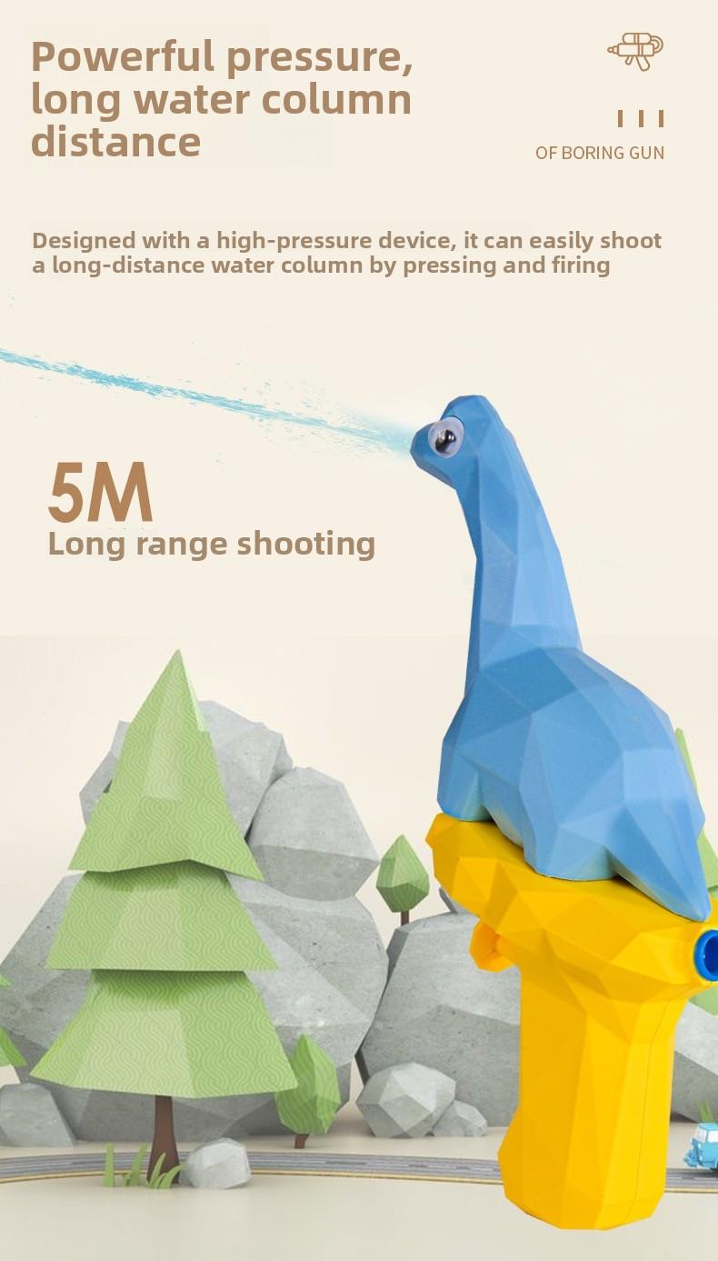 Cute Dinosaur Water Gun, Low-Poly Dinosaur Shape, Easy to Operate, Perfect for Summer Outdoor Play, Family Activities & Friend Gatherings