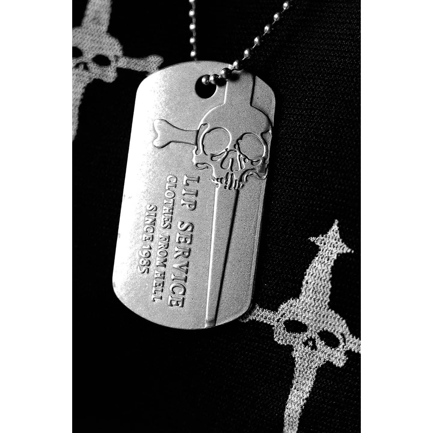 Lip Service Dog Tag Necklace