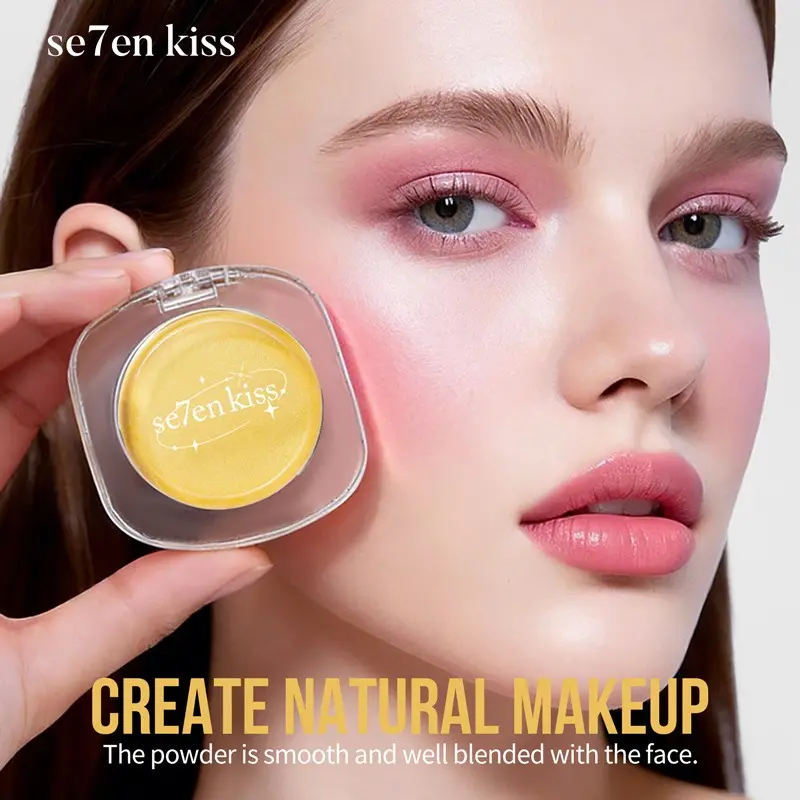 Multifunctional Golden Color Temperature-Responsive Blush, Moisturizing Dual Use Lip Cheek Stain, Matte Single Shade Makeup