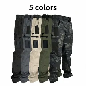 5-Pack Value Men’s Tactical Cargo Pants, Multiple Pockets, Waterproof, Tear-Resistant Outdoor Hiking Work Pants, Casual Street Style Men’s Pants for All Seasons, Suitable for Everyday Wear and Camping fathersdaygift