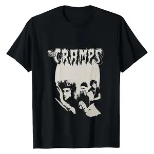 New The Cramps Band Tour Concert Black Men All Size T-Shirt, Cotton Men Casual T-Shirt