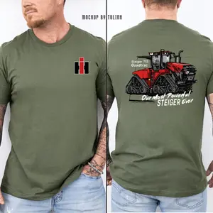 Case IH Steiger 715 Quadtrac T-Shirt, Most Powerful IH Tractor Tee, Modern Farm Wear, Agriculture Life Graphic Shirt, Unisex Cotton Top.