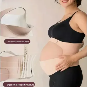 Cloz'd Ultra Soft Maternity Belly Band - Breathable Waist Back Support Belt, All-Size Fit Pregnant Abdominal Binder, Must-Have for Expecting Moms