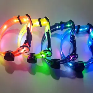 LED Glow Pet Training Collar - USB Rechargeable Waterproof |   Stylish Safety for Nighttime Adventures