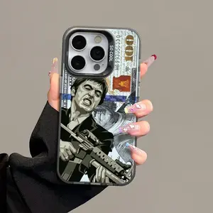 Fashion pattern TPU laser-engraved phone case, compatible with iPhone 17 Pro Max, 16 Pro Max, 15 Pro, 14, 13, 12, and 11.  Stylish, shockproof, and lightweight protective case with protective features.