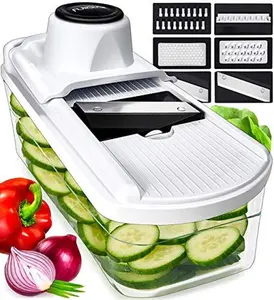 Mandoline slicer, Vegetable slicer, Cheese grater, Multi-functional kitchen tool, 11-in-1 slicer and grater
