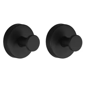 Bathtub suction hooks, detachable towel hooks on the bathroom window glass door wall, bathroom bathrobe hanger hooks (for hanging) - 2 sets, black, silver, gold, bright， colors