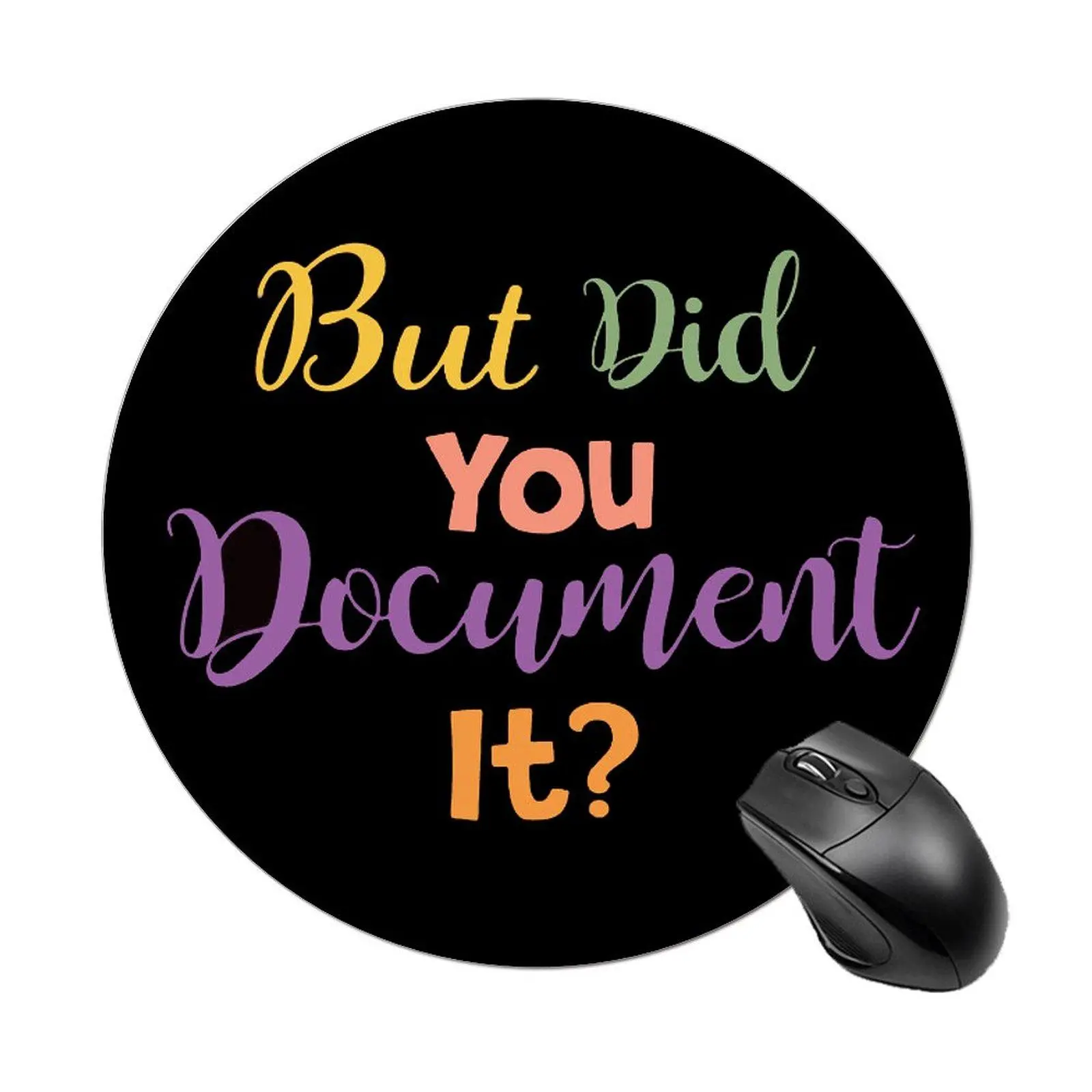 Funny Mouse Pad, Round Mouse Pad, Thickened Mouse Pad, Non-slip Rubber Mouse Pad, Desk Accessories, Colleague Gift, Office Gift
