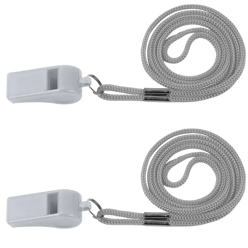 Grey whistle+lanyard