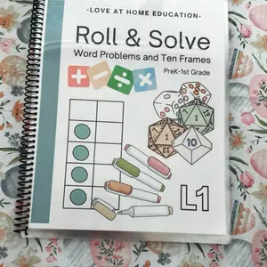 Roll & Solve: Math Word Problems and 10 frame practice