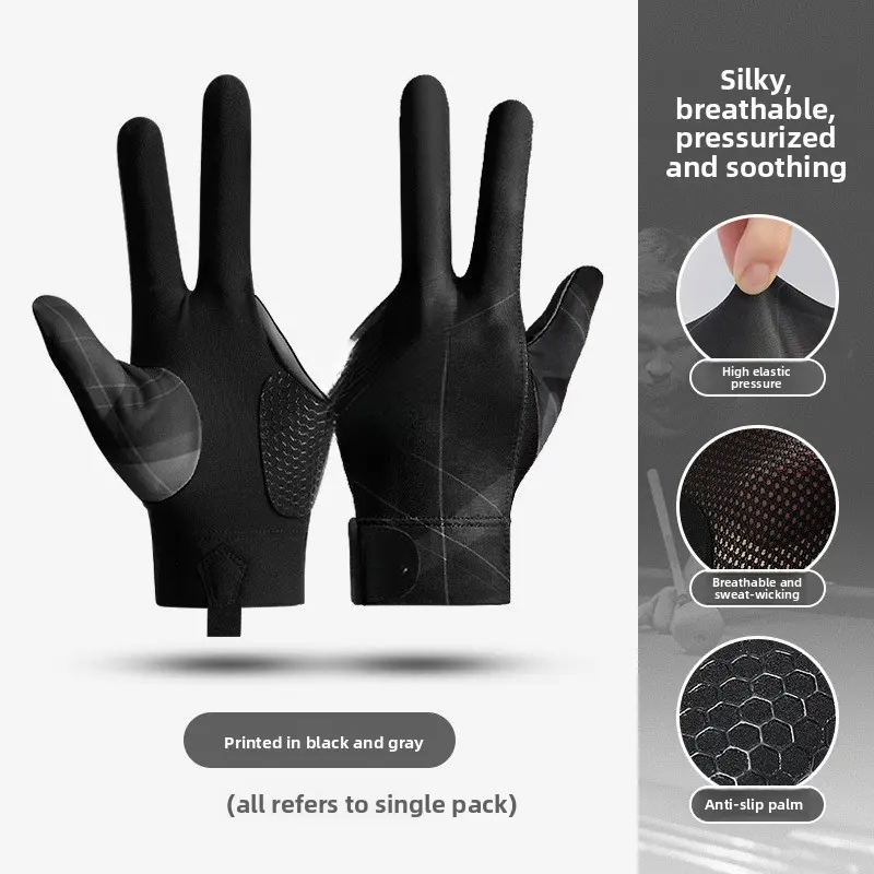 XG76 black and gray full-finger model (left hand)