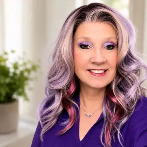 Restocked K136709 Lavender Velvet Blend 20" Lace Front Synthetic Wig, 350°F Heat Tolerance, 120 Density, 13x4 Free Part, 3 Combs, 2 Adj Straps, Closed Wefted, 1 Removable Band, Free Wig Cap & Gift with Purchase (Return Gifts on Full Refund Request)