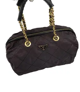 Pre-owned PRADA Classic Quilted Nylon Chain Handbag/WJ03116108/6108