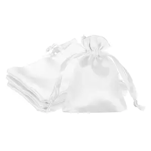 15 Pcs Silk Drawstring Gift Bags, 15x10cm Satin Pouches for Jewelry and Candy, Wedding Favors, Christmas, Graduation, Birthday, Easter