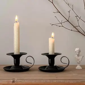 Elegant Metal Candle Holder, Vintage Tea Cup Design, Lightweight Polished Surface, Perfect for Romantic Home Decor, Festive Occasions