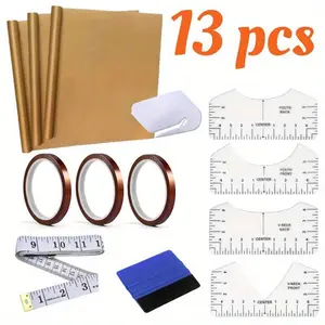 13 piece sublimation shirt tool set, suitable for custom shirt design and DIY clothing projects