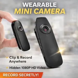 1080P HD Wearable Mini Body Camera, Compatible with Smartphones, Supports Up to 128GB TF Card, Ideal for Security, Biking, Evidence Collection And Adventure Video Recording, Video Monitor-Best Gift for Holidays