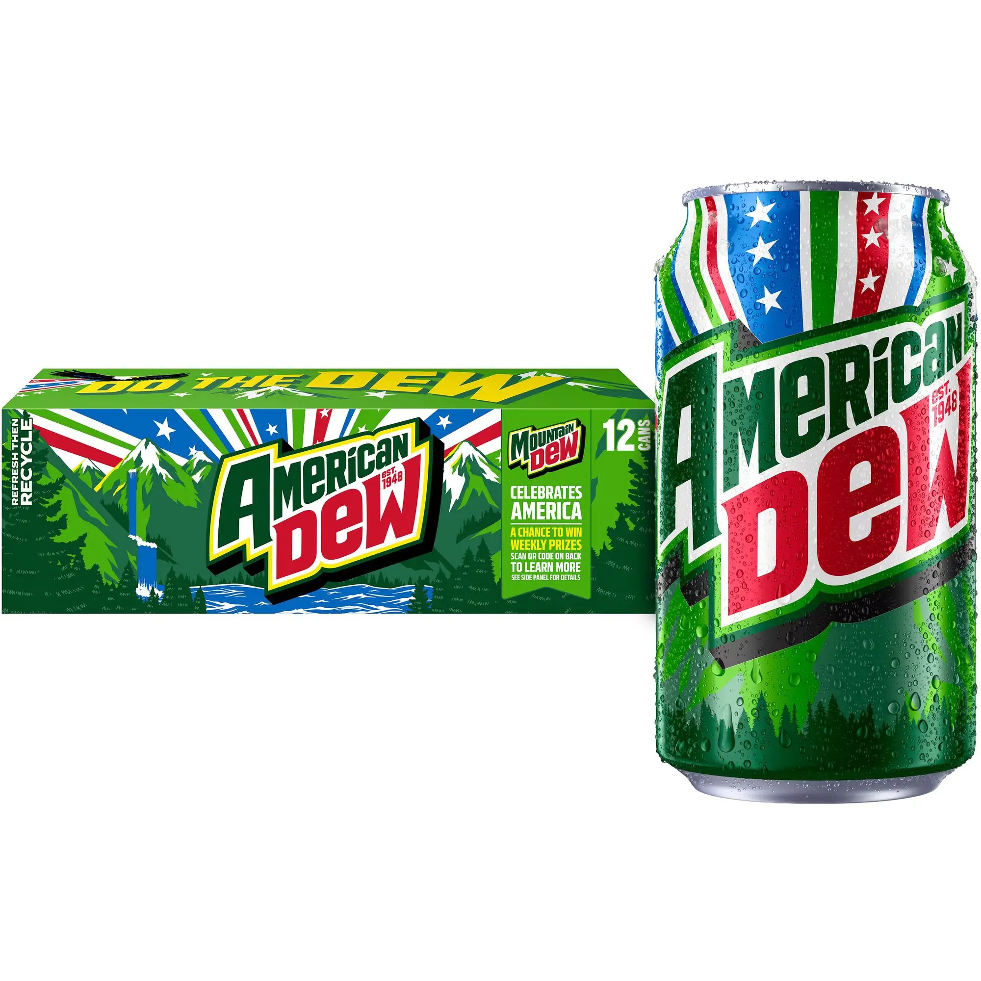 Mountain Dew Citrus Soda, 12 fl oz 24 Pack Cans