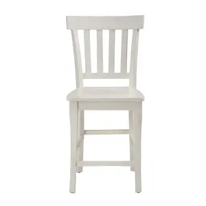 Madaket Rustic Solid Reclaimed Pine Slat Back Bar Stool (Set of 2)