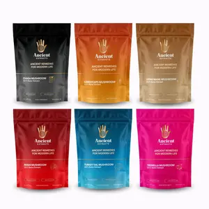 6 Mushroom 30g Bundle - 1 Month Supply of: Lions Mane, Chaga, Cordyceps, Reishi, Tremella, Turkey Tail - minimum 30% Beta Glucan content - Food Supplement